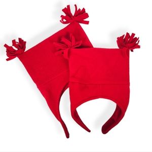 Gap Baby 2 Fleece Red Hats Caps